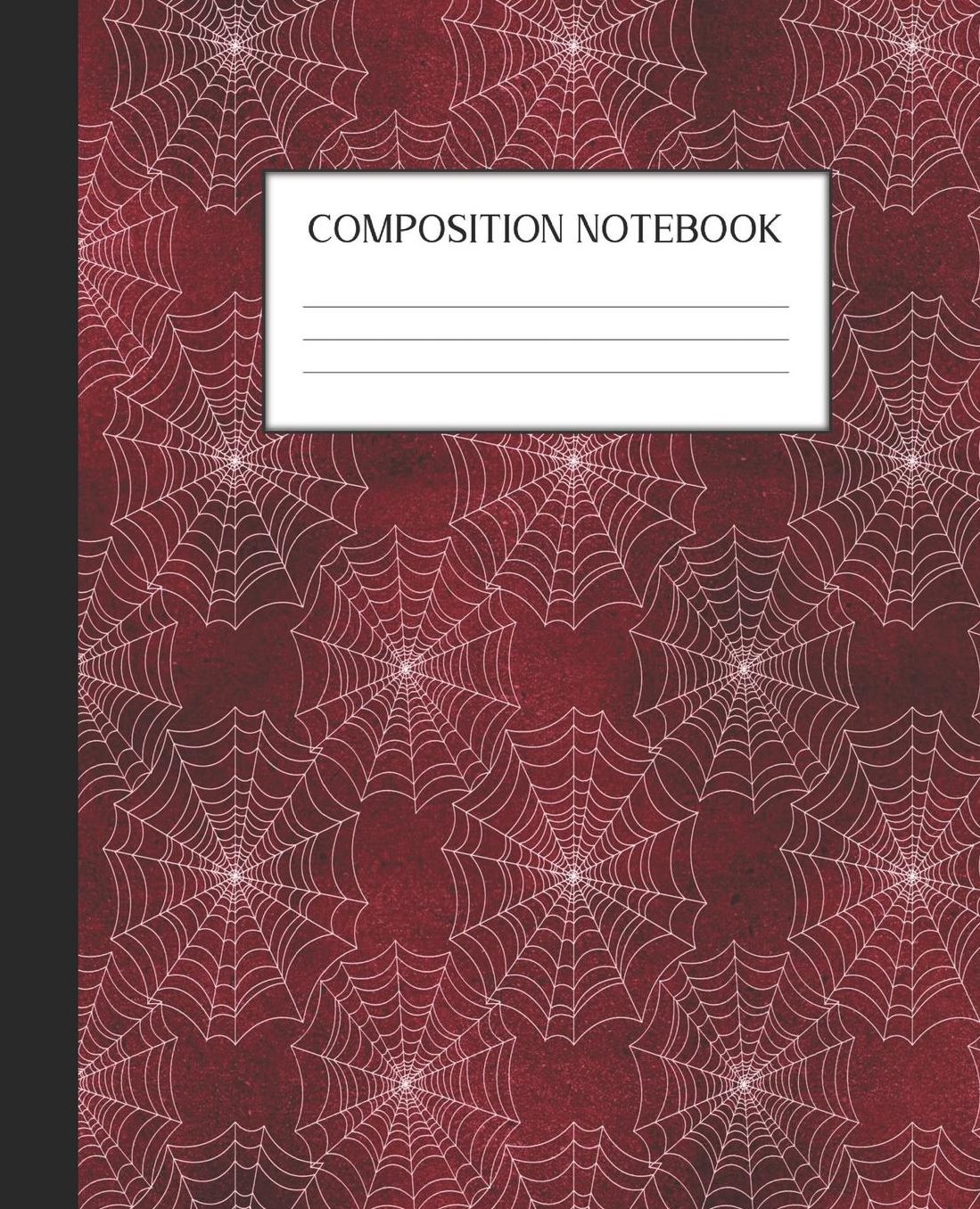 Composition Notebook: Wide Ruled Notebook Red Gothic Lined Journal 100 Pages 7.5 x 9.25 School Subject Book Notes Student Gift Kids Teenager Adult Teacher