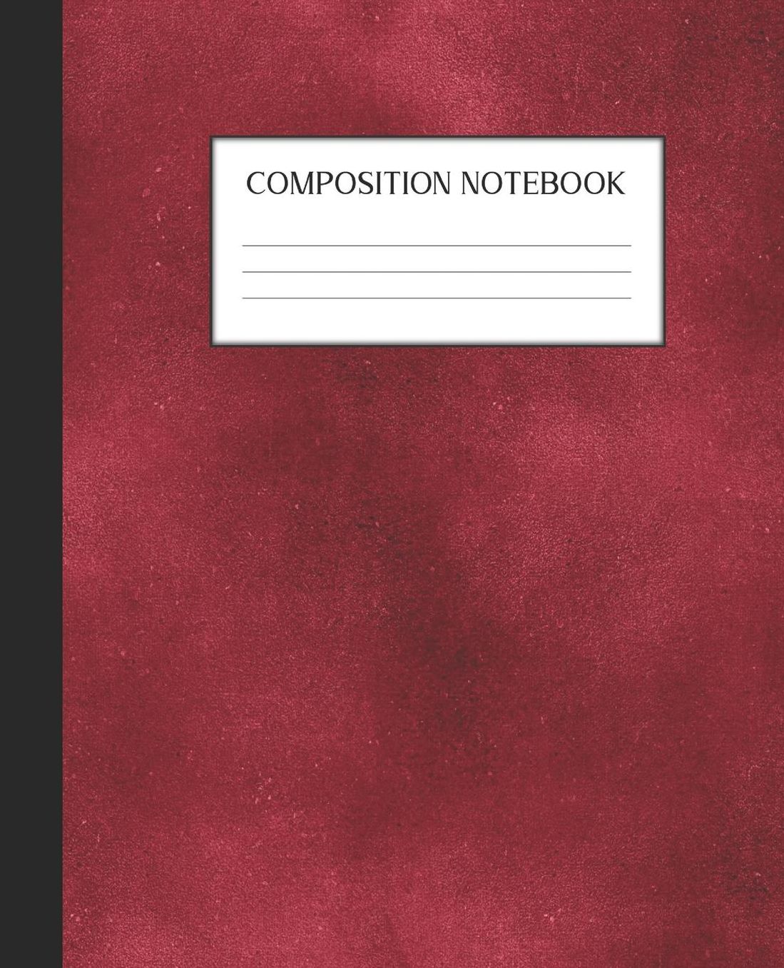 Composition Notebook: Wide Ruled Notebook Red Gothic Lined Journal 100 Pages 7.5 x 9.25 School Subject Book Notes Student Gift Kids Teenager Adult Teacher