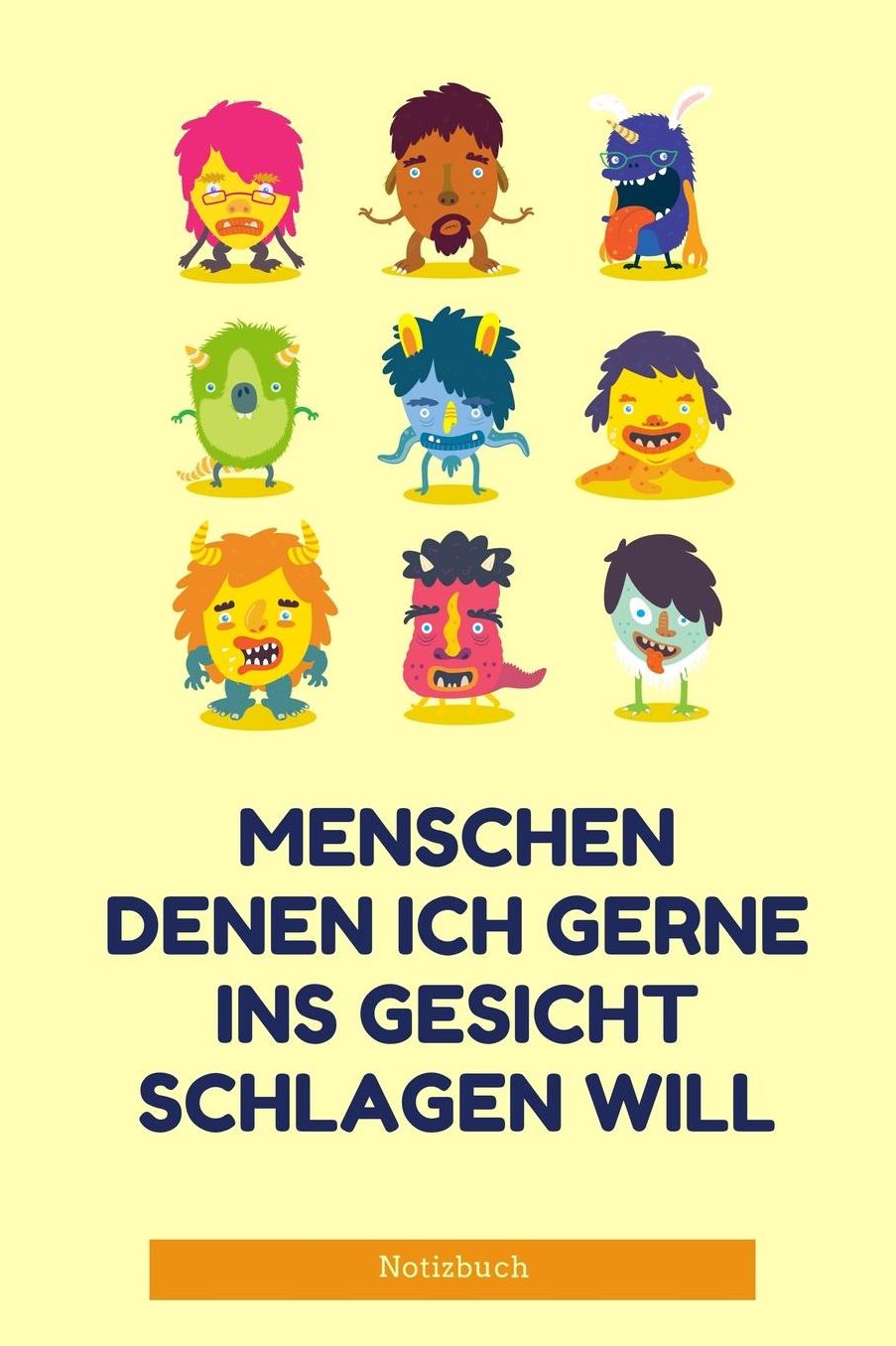 Menschen Denen Ich Gerne Ins Gesicht Schlagen Will Notizbuch: A5 Notizbuch kariert lustiges Geschenk fï¿½r Erwachsene Freunde und Feinde Schwarzer Humor Tagebuch Journal Notizbuch Menschen Hass Selbstbewusstsein
