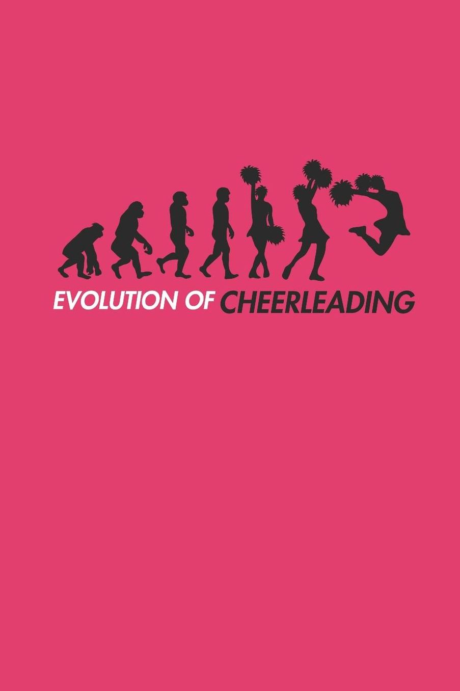 Evolution of Cheerleading: Notizbuch CHEER Notebook Cheerleader Journal 6x9 squared kariert