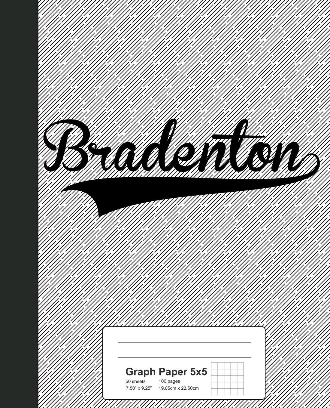 Graph Paper 5x5: BRADENTON Notebook