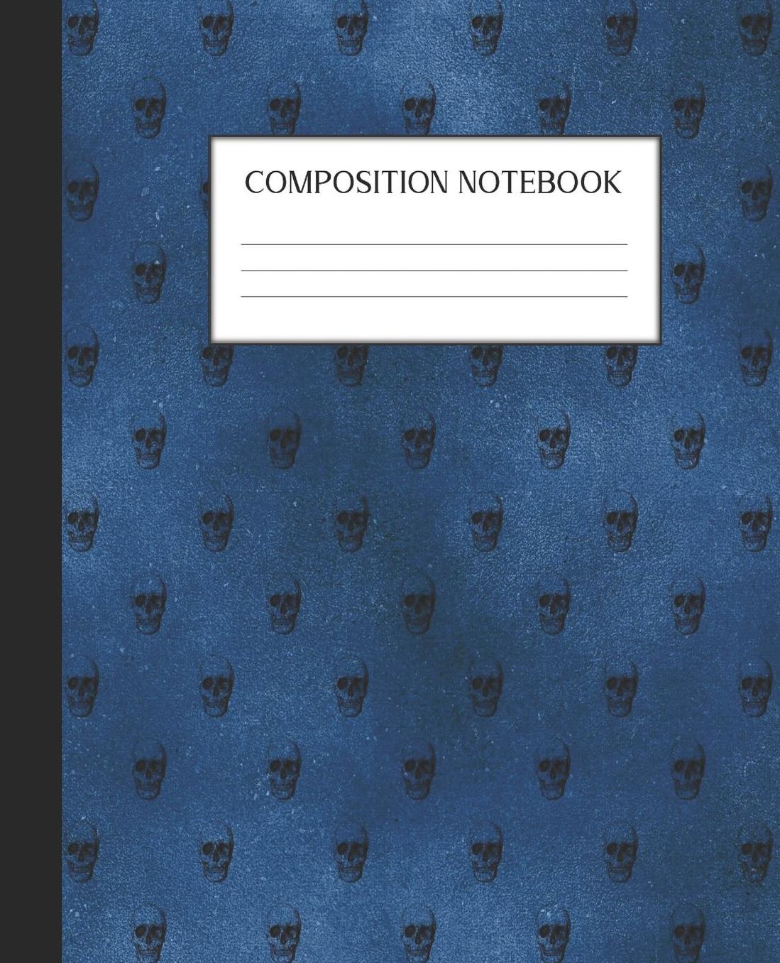 Composition Notebook: Wide Ruled Notebook Blue Gothic Lined Journal 100 Pages 7.5 x 9.25 School Subject Book Notes Student Gift Kids Teenager Adult Teacher