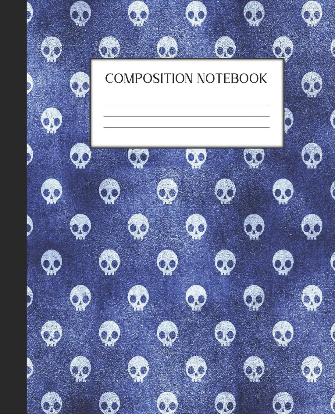 Composition Notebook: Wide Ruled Notebook Blue Gothic Lined Journal 100 Pages 7.5 x 9.25 School Subject Book Notes Student Gift Kids Teenager Adult Teacher