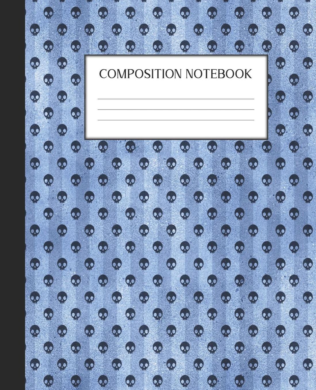Composition Notebook: Wide Ruled Notebook Blue Gothic Lined Journal 100 Pages 7.5 x 9.25 School Subject Book Notes Student Gift Kids Teenager Adult Teacher