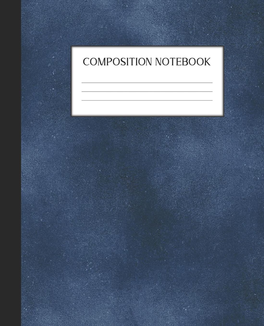 Composition Notebook: Wide Ruled Notebook Blue Gothic Lined Journal 100 Pages 7.5 x 9.25 School Subject Book Notes Student Gift Kids Teenager Adult Teacher
