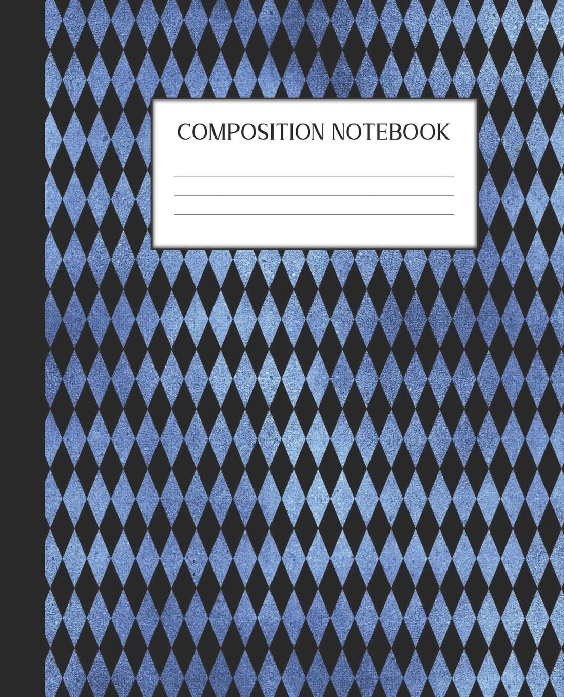Composition Notebook: Wide Ruled Notebook Blue Gothic Lined Journal 100 Pages 7.5 x 9.25 School Subject Book Notes Student Gift Kids Teenager Adult Teacher