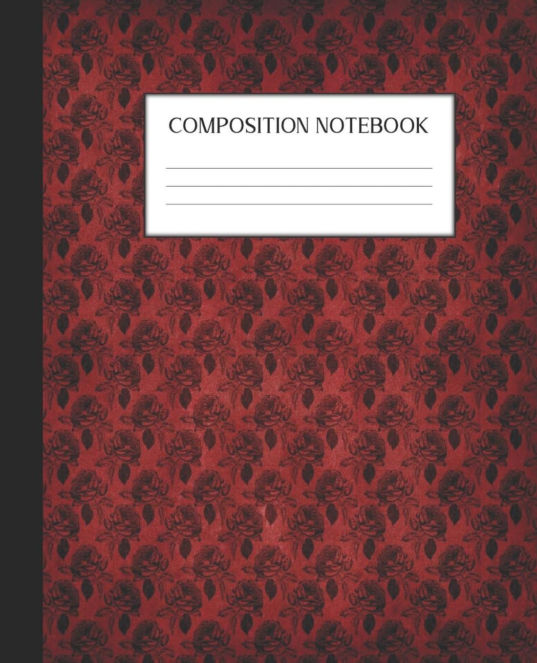 Composition Notebook: Wide Ruled Notebook Skull Lace Lined Journal 100 Pages 7.5 x 9.25 School Subject Book Notes Student Gift Kids Teenager Adult Teacher