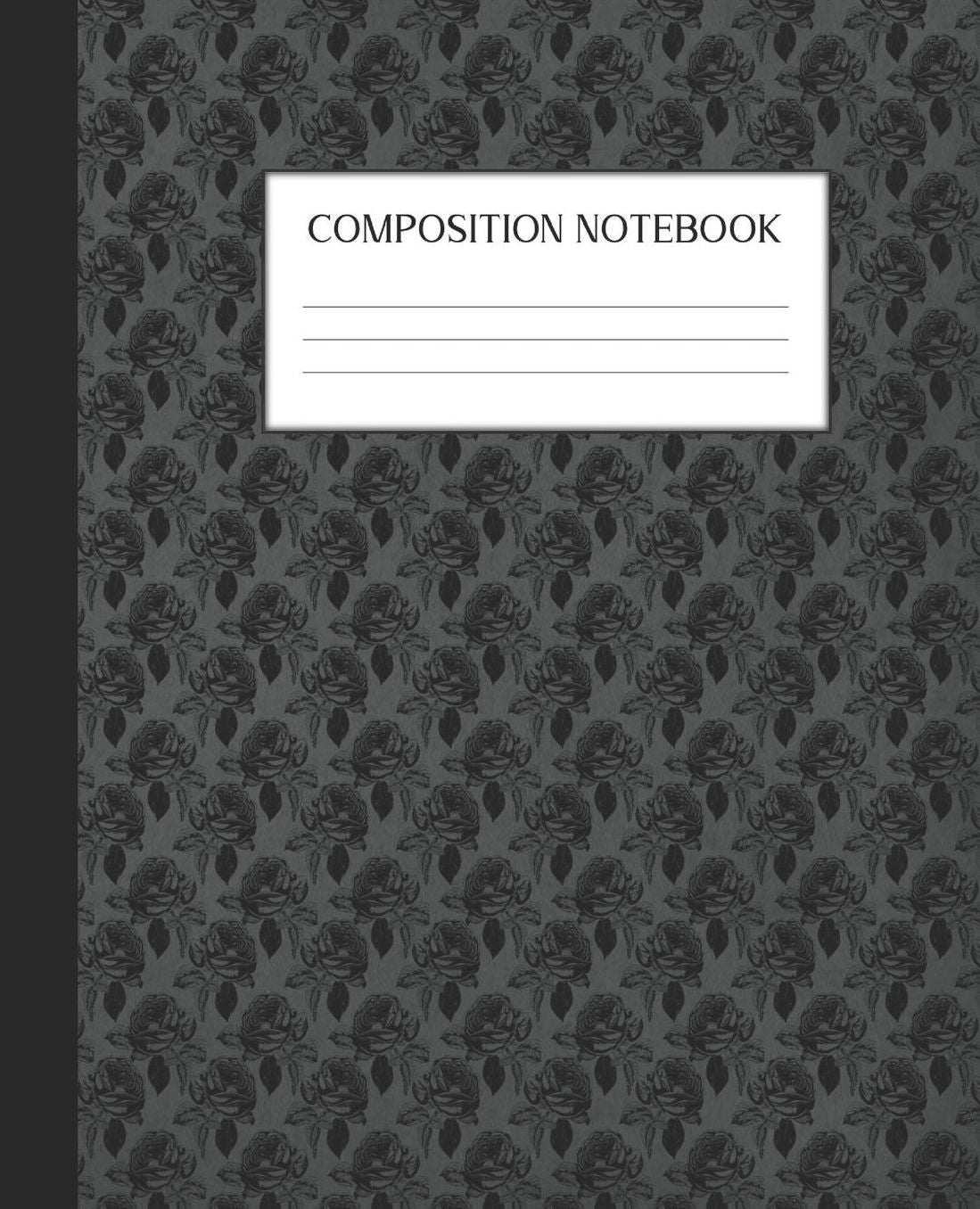 Composition Notebook: Wide Ruled Notebook Skull Lace Lined Journal 100 Pages 7.5 x 9.25 School Subject Book Notes Student Gift Kids Teenager Adult Teacher