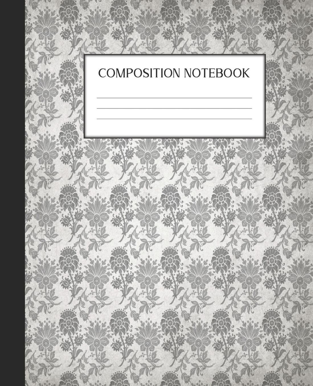 Composition Notebook: Wide Ruled Notebook Skull Lace Lined Journal 100 Pages 7.5 x 9.25 School Subject Book Notes Student Gift Kids Teenager Adult Teacher