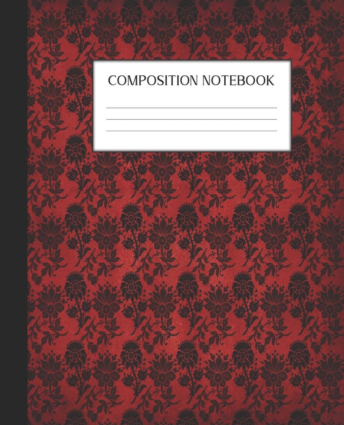Composition Notebook: Wide Ruled Notebook Skull Lace Lined Journal 100 Pages 7.5 x 9.25 School Subject Book Notes Student Gift Kids Teenager Adult Teacher