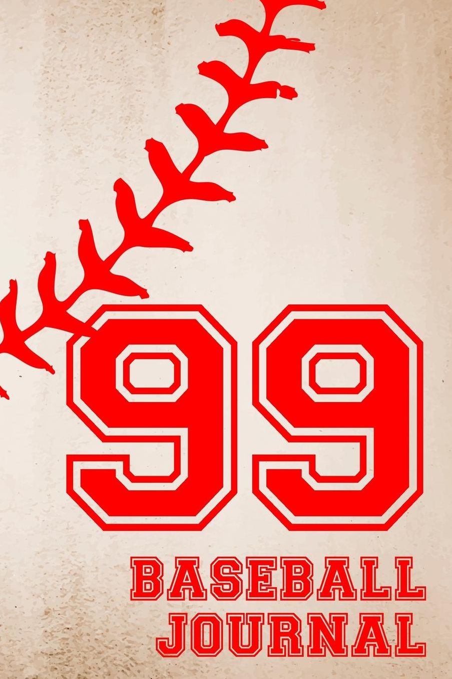 Baseball Journal 99: Baseball Notebook Number and Letter Monogram Personalized Gift