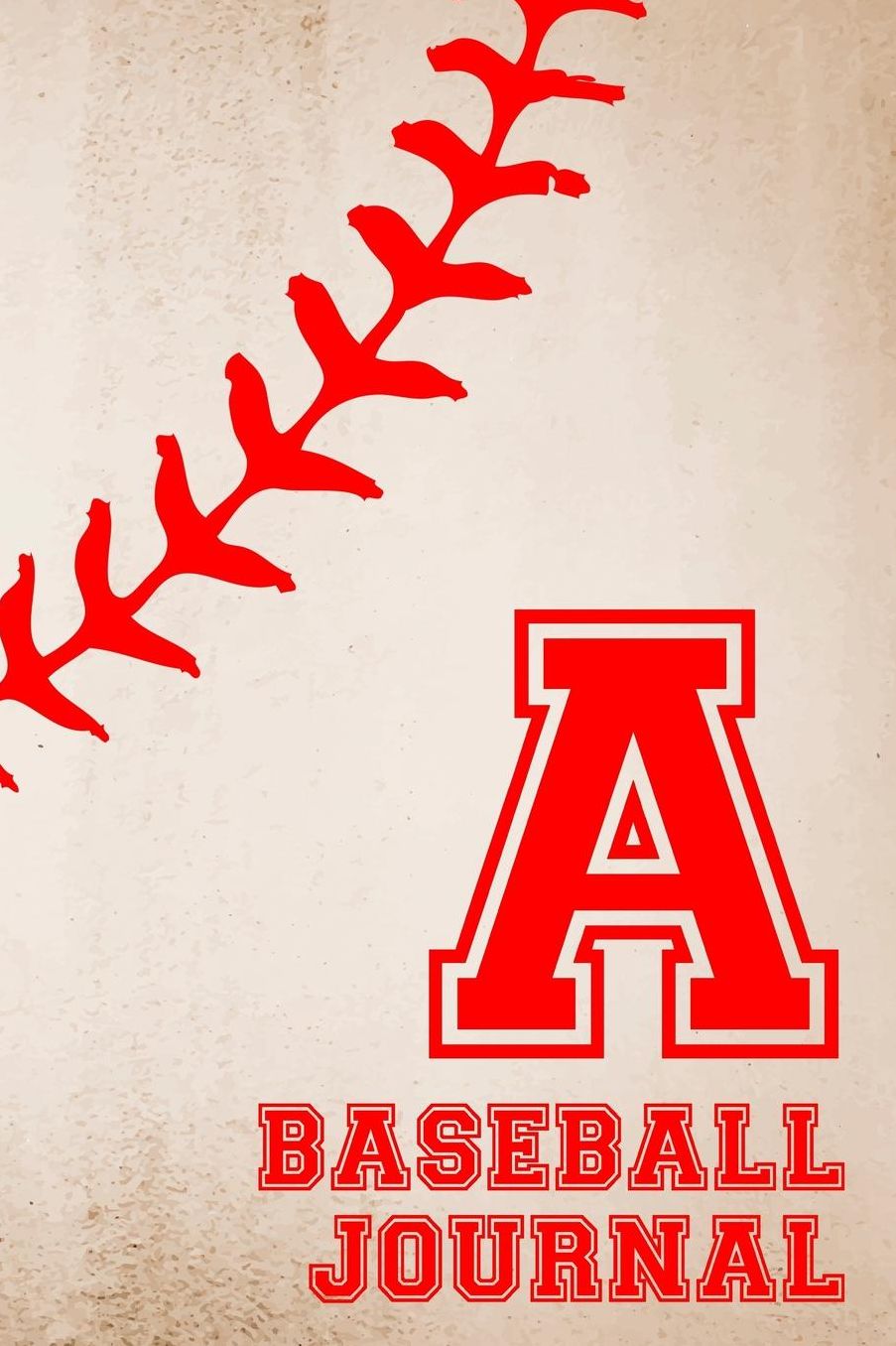 Baseball Journal A: Baseball Notebook Number and Letter Monogram Personalized Gift