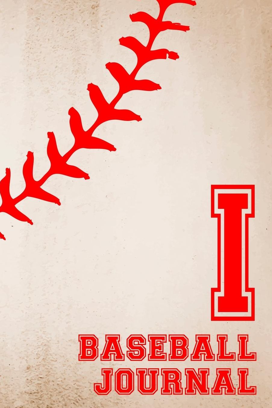 Baseball Journal I: Baseball Notebook Number and Letter Monogram Personalized Gift