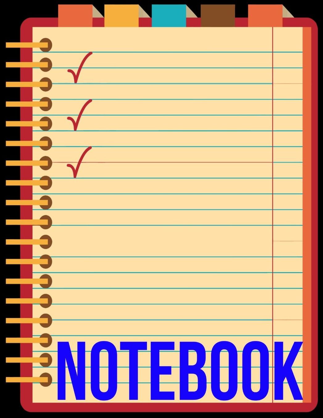 Notebook: Unlined Notebook - Large (8.5 x 11 inches) - 100 Pages - Black Cover