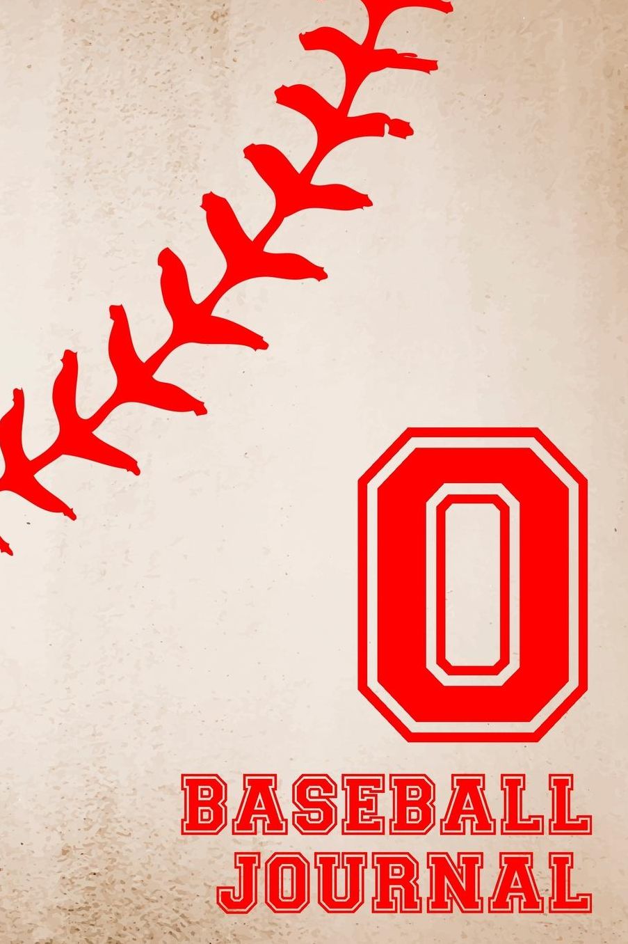 Baseball Journal O: Baseball Notebook Number and Letter Monogram Personalized Gift