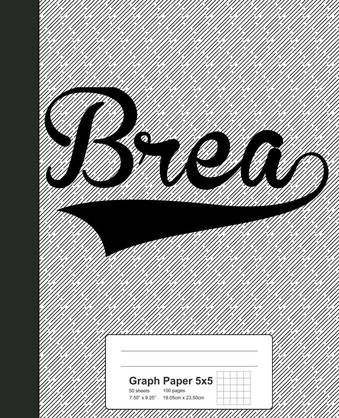Graph Paper 5x5: BREA Notebook