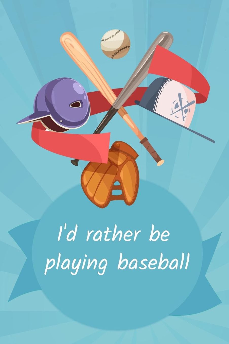 Thick Journal - Baseball Accessories for Boys Girls (119 Pages)