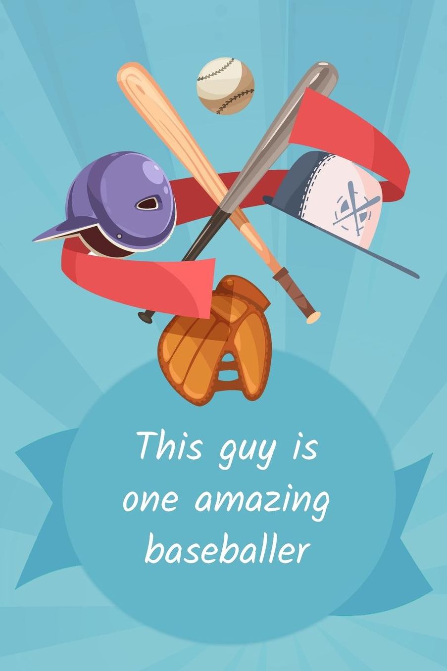 Thick Journal - Baseball Accessories for Boys Girls (119 Pages)