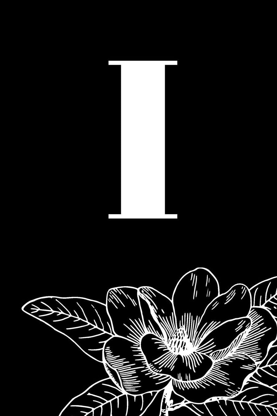 I: A5 (6 x 9 Inches) Personal Monogram Initialized Journal . High Quality Hand Writing Journal with 100 Pages