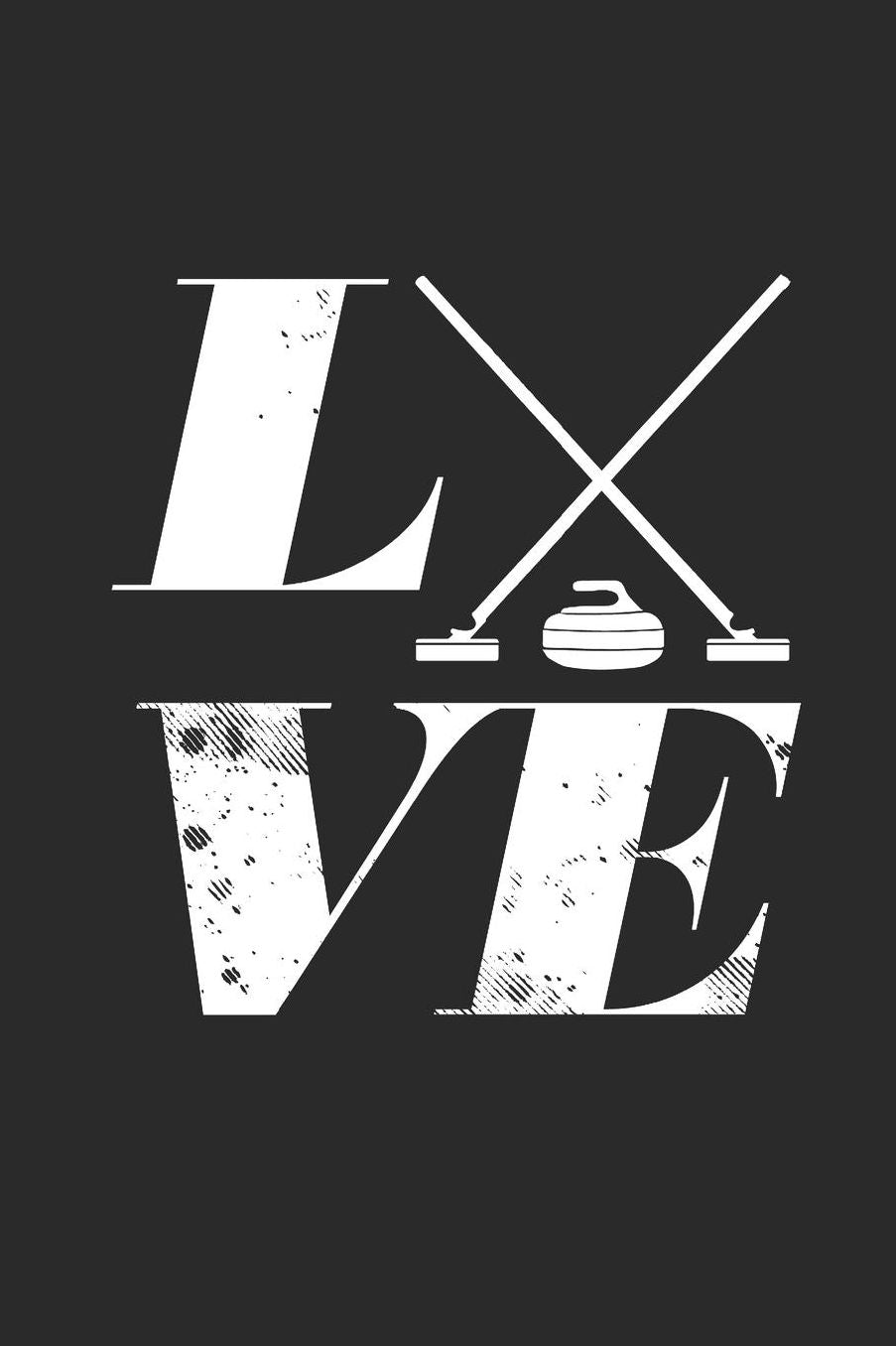 Love: Curl Notizbuch Curling Notebook Sport Journal 6x9 kariert squared