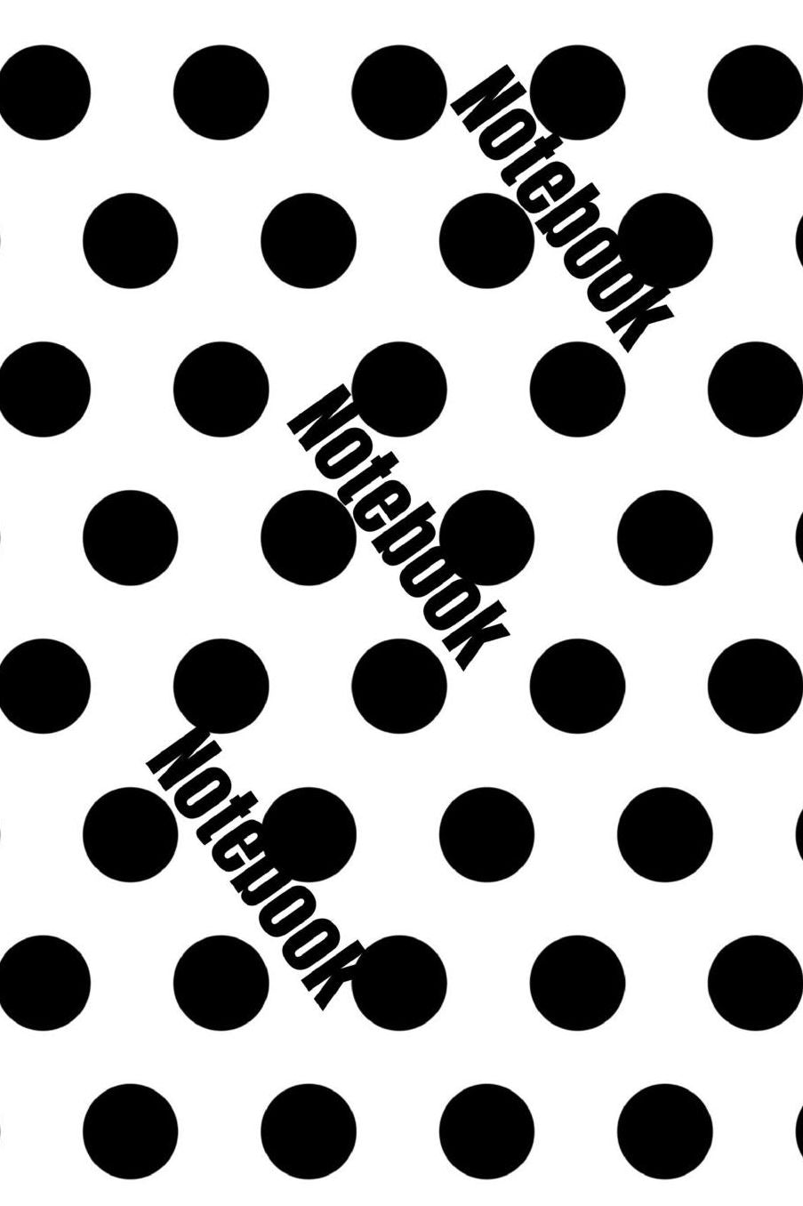 Notebook: A Notebook / Planner / Journal With A Cool Black/White Pattern Cover and Wide Ruled Line Paper