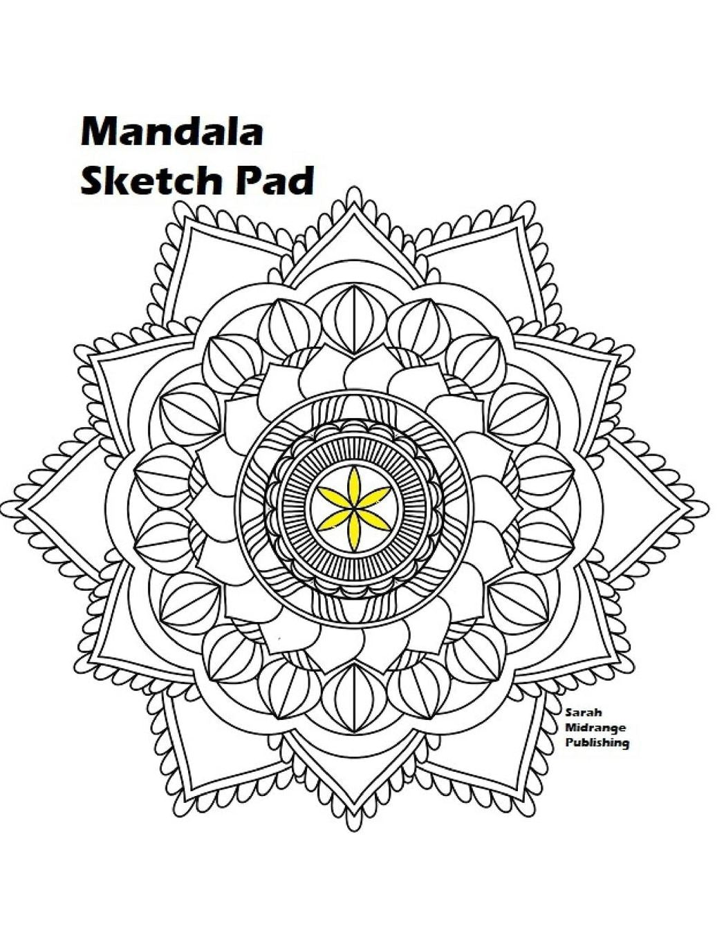 Mandala Sketch Pad: 100 pages of plain cornered paper for relaxing times.
