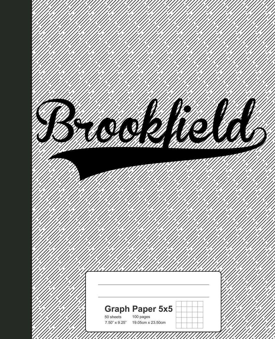 Graph Paper 5x5: BROOKFIELD Notebook