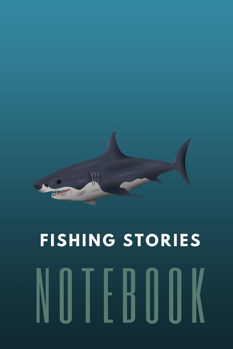 Fishing Stories Notebook: Notebook 150 pages, Half Wide Ruled / Half Blank, hardy durable Matte cover, 6*9 book size.