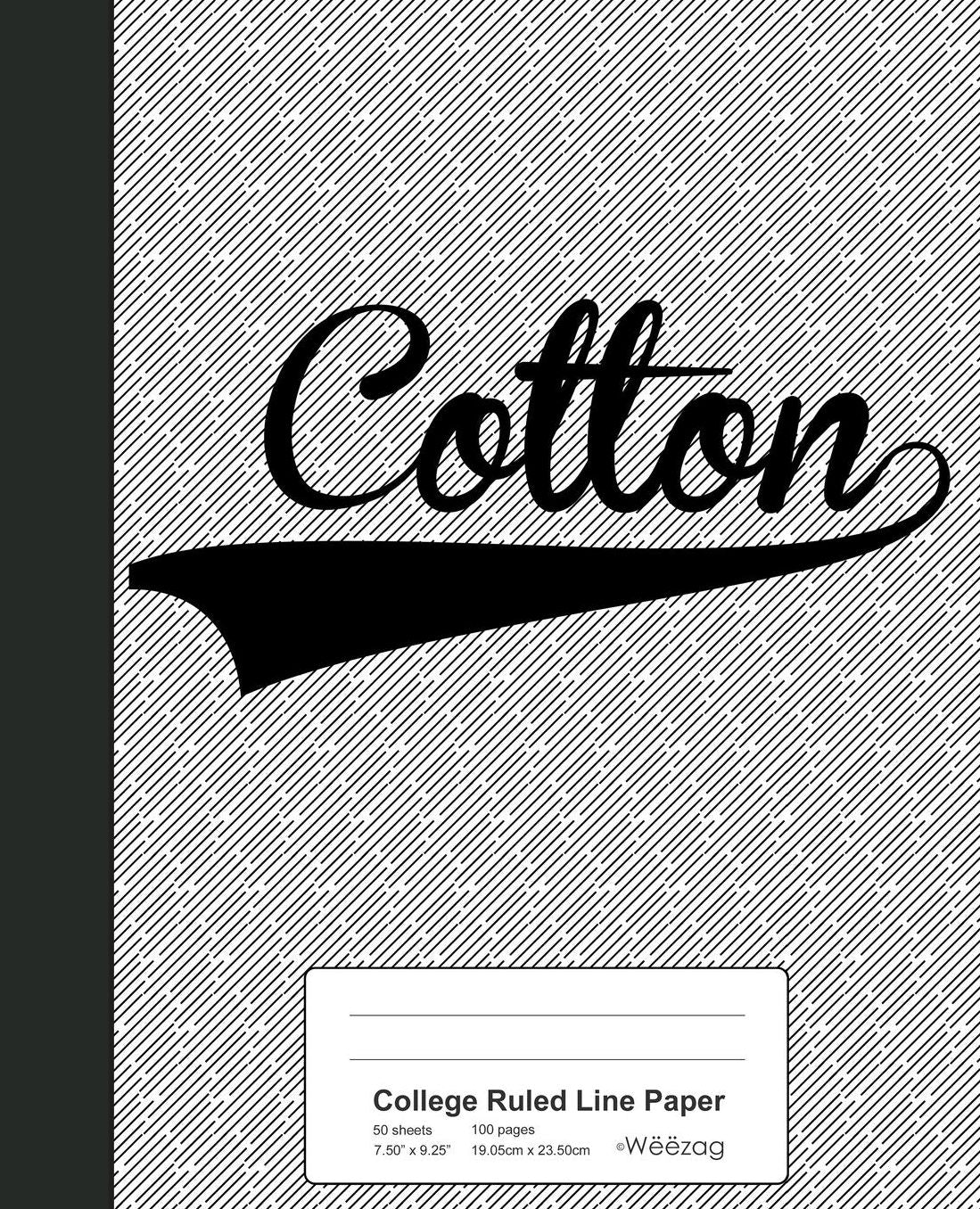 College Ruled Line Paper: COLTON Notebook