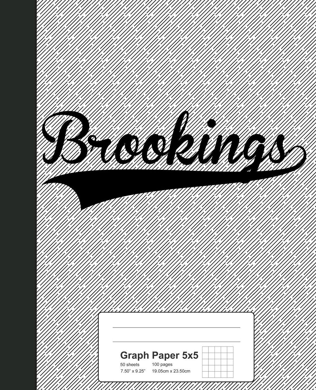 Graph Paper 5x5: BROOKINGS Notebook