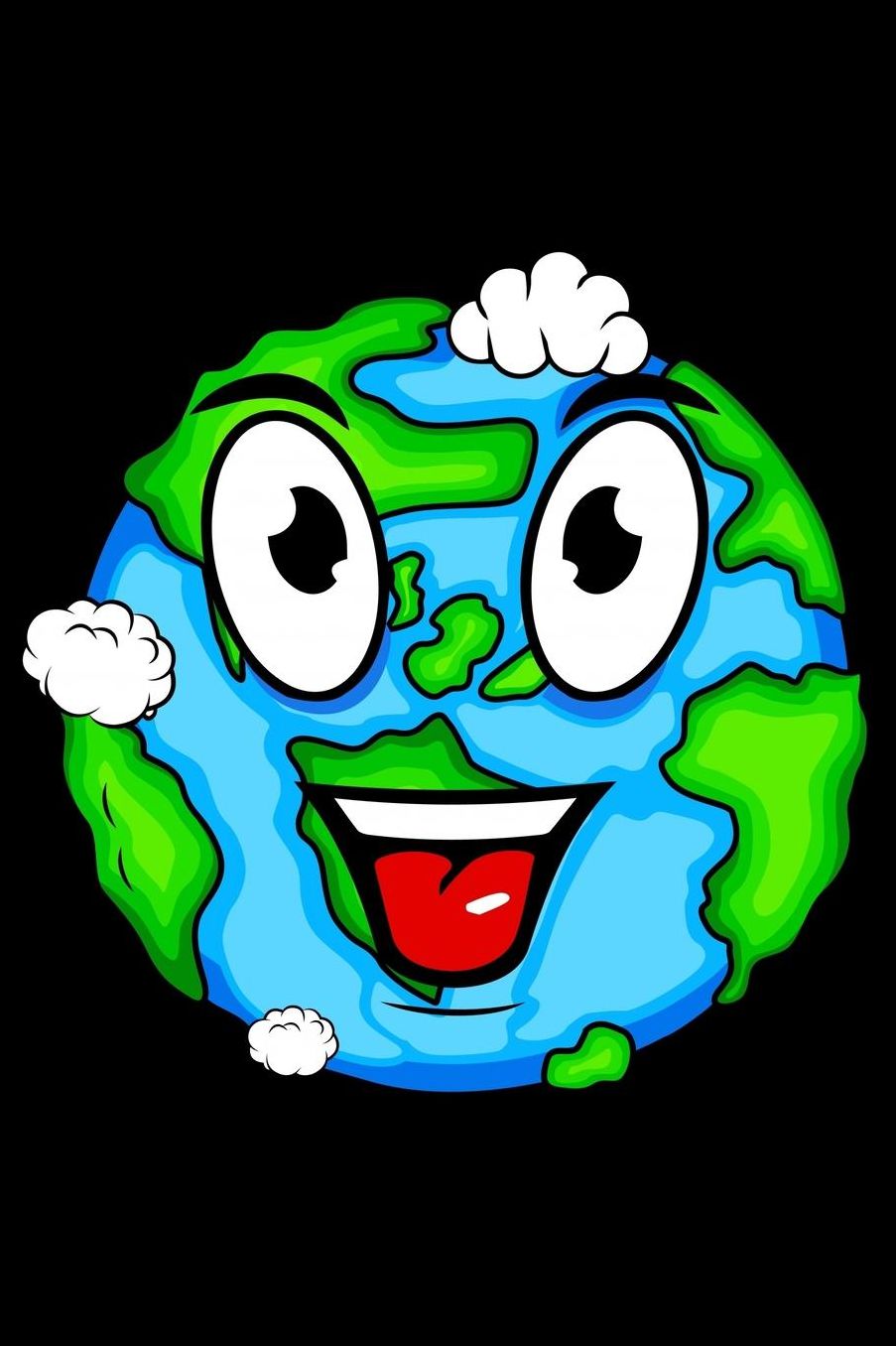 Funny smiling earth journal: Composition Journal Notebook Wide Ruled with 100 lined pages for you as budget planner or password organizer or your kids as a back to school or kindergarten gift