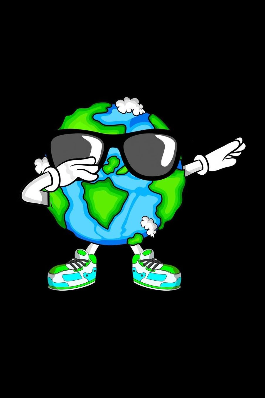 Funny dab dance dabbing earth journal: Composition Journal Notebook Wide Ruled with 100 lined pages for you as budget planner or password organizer or your kids as a back to school or kindergarten gift