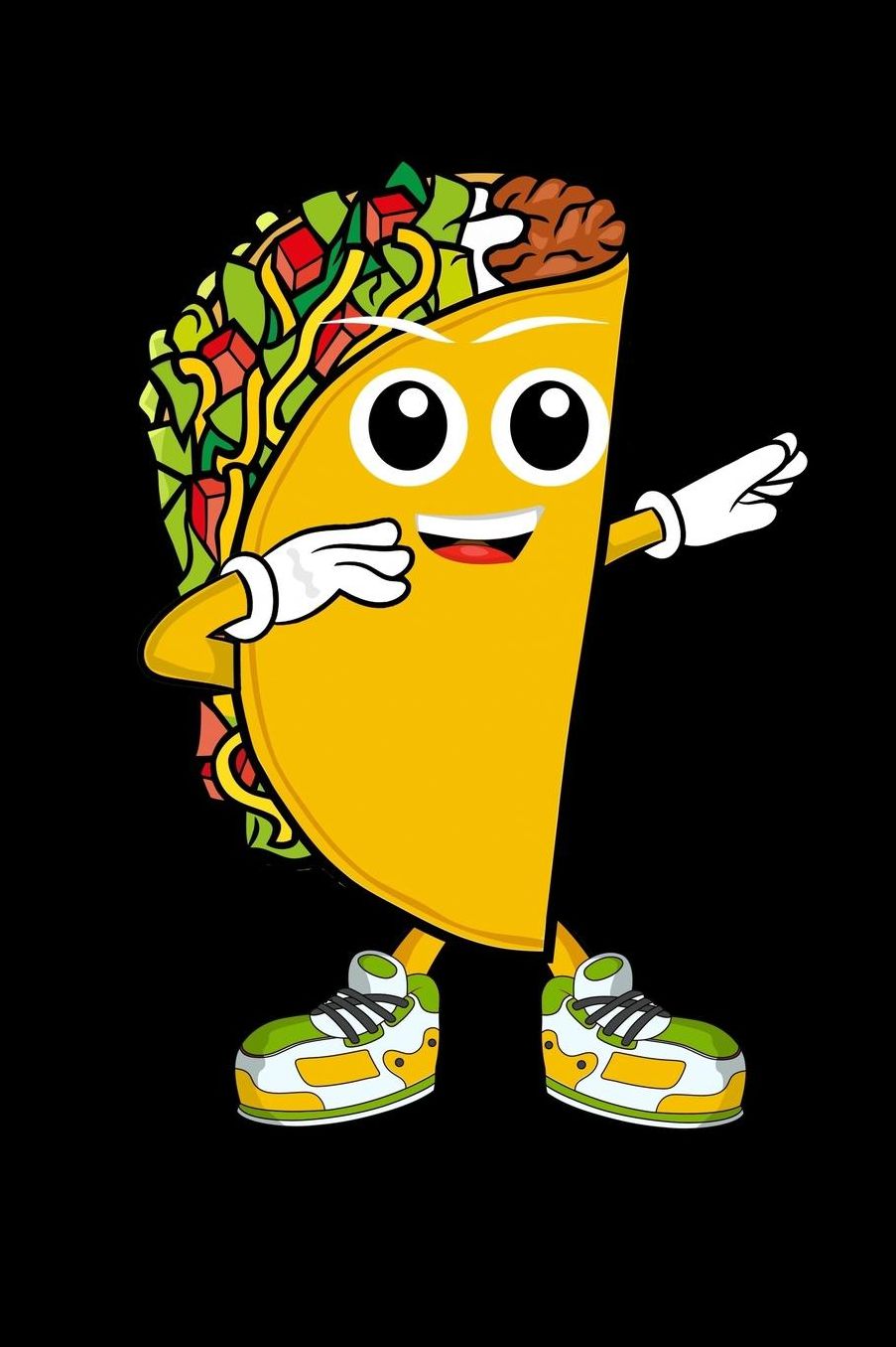 Funny dab dance dabbing taco journal: Composition Journal Notebook Wide Ruled with 100 lined pages for you as budget planner or password organizer or your kids as a back to school or kindergarten gift