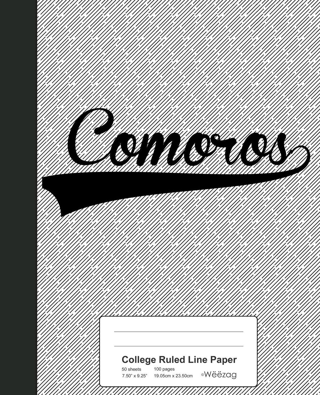 College Ruled Line Paper: COMOROS Notebook