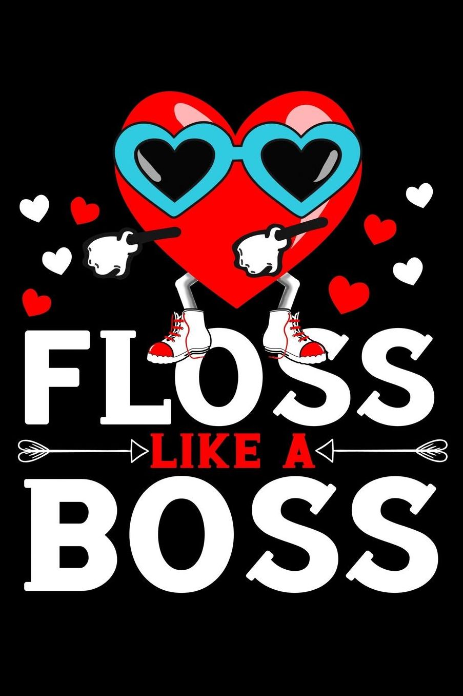 Floss like a boss: Composition Journal Notebook Wide Ruled with 100 lined pages for you as budget planner or password organizer or your kids as a back to school or kindergarten gift