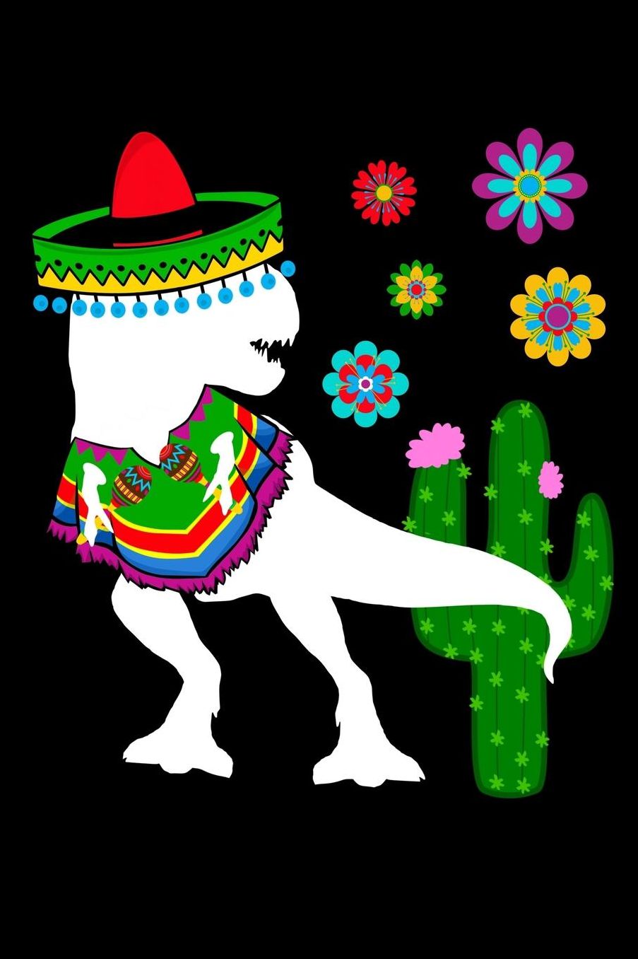 Funny mexican t-rex dinosaur journal: Composition Journal Notebook Wide Ruled with 100 lined pages for you as budget planner or password organizer or your kids as a back to school or kindergarten gift