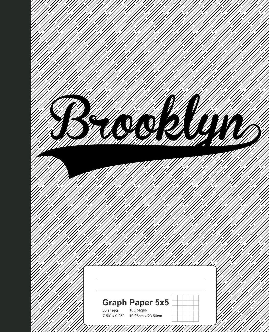 Graph Paper 5x5: BROOKLYN Notebook
