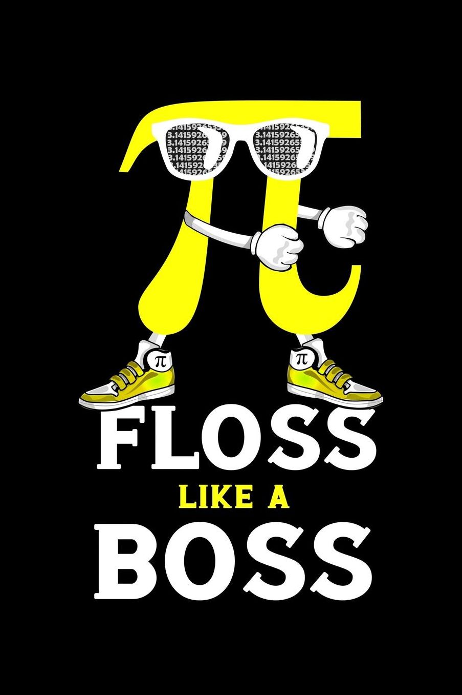 Floss like a boss: Composition Journal Notebook Wide Ruled with 100 lined pages for you as budget planner or password organizer or your kids as a back to school or kindergarten gift