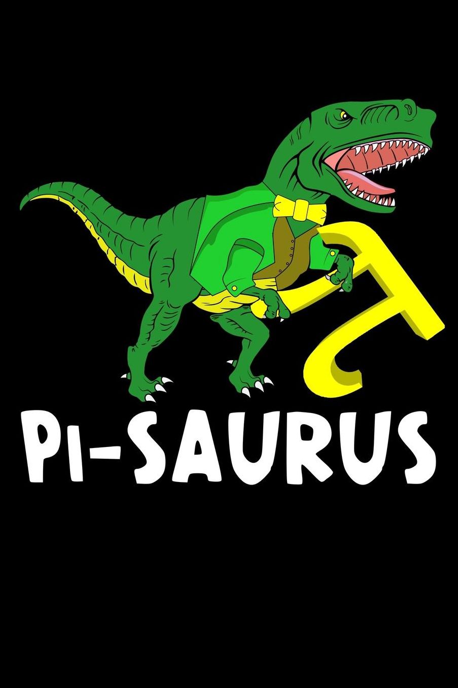 Pi-Saurus: Composition Journal Notebook Wide Ruled with 100 lined pages for you as budget planner or password organizer or your kids as a back to school or kindergarten gift