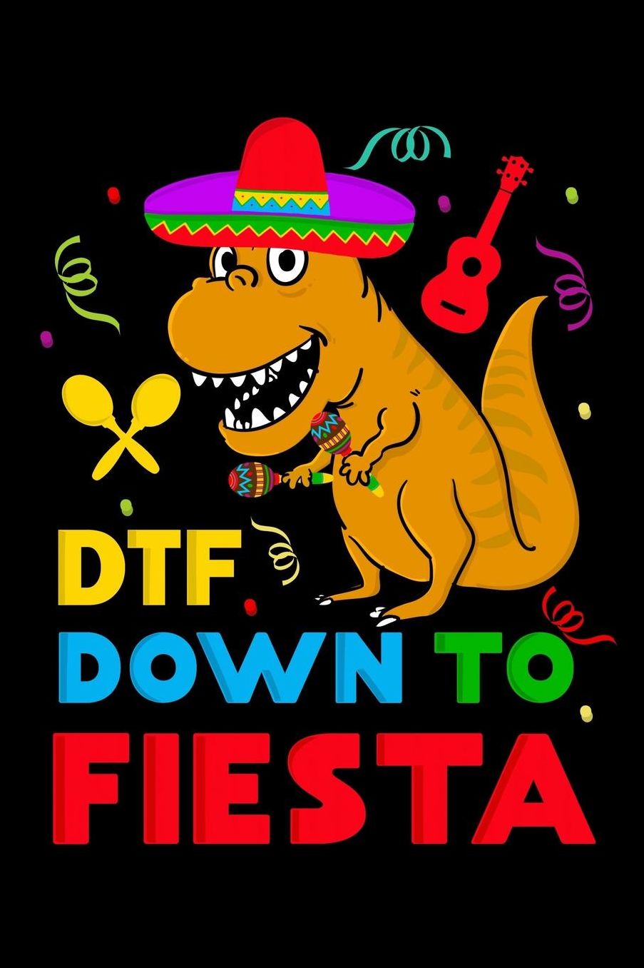 DTF down to fiesta: Composition Journal Notebook Wide Ruled with 100 lined pages for you as budget planner or password organizer or your kids as a back to school or kindergarten gift