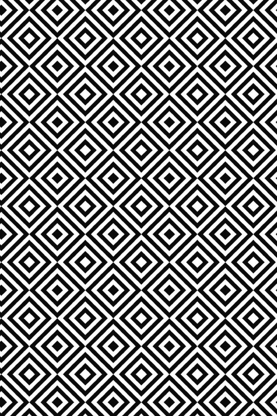 Notebook: A Notebook / Planner / Journal With A Cool Black/White Pattern Cover and Wide Ruled Line Paper