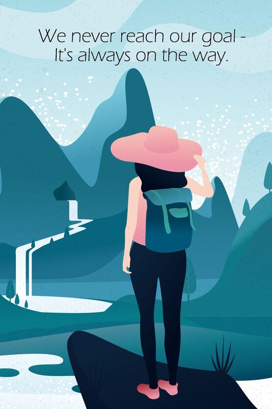 We never reach our goal - It's always on the way.: A travel and camping logbook * ideal for campsites and other accommodations