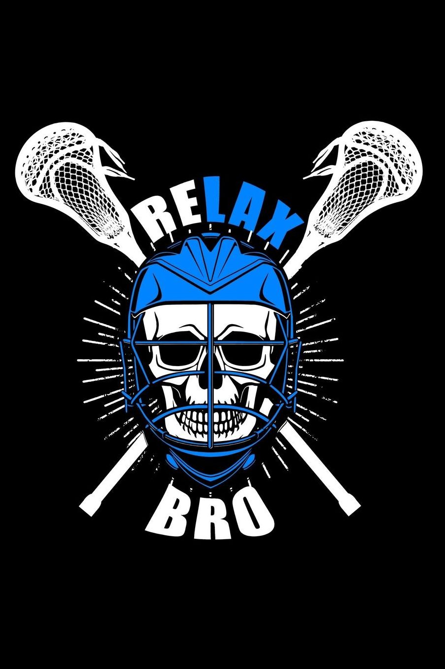 Relax bro: Composition Journal Notebook Wide Ruled with 100 lined pages for you as budget planner or password organizer or your kids as a back to school or kindergarten gift