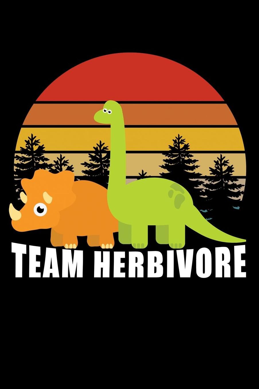 Team herbivore: Composition Journal Notebook Wide Ruled with 100 lined pages for you as budget planner or password organizer or your kids as a back to school or kindergarten gift