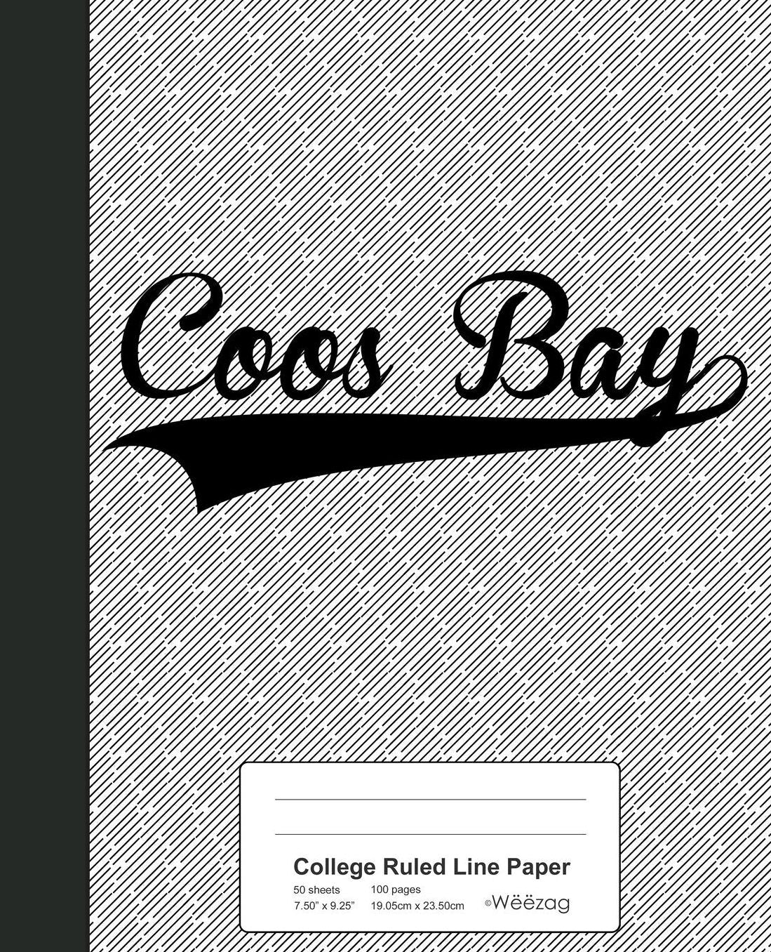 College Ruled Line Paper: COOS BAY Notebook