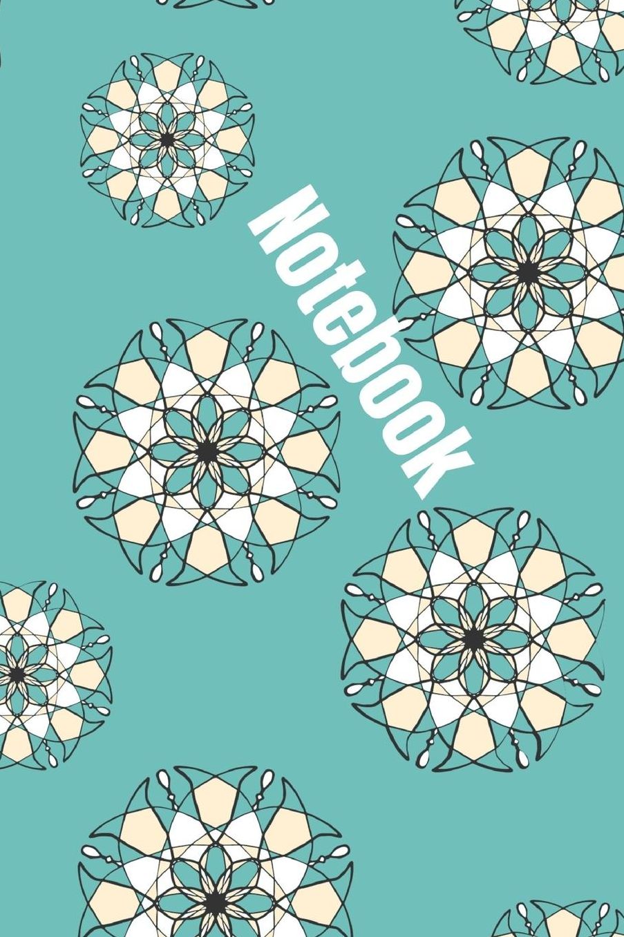 Notebook: A Notebook / Planner / Journal With A Cool Color Pattern Cover and Wide Ruled Line Paper