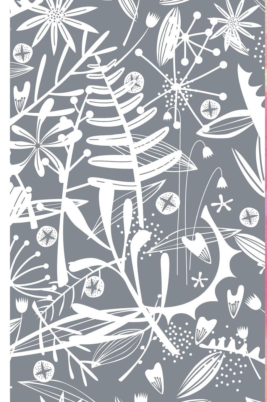 Notes: A Blank Squared Paper Journal with Tropical Leaves and Foliage Cover Art