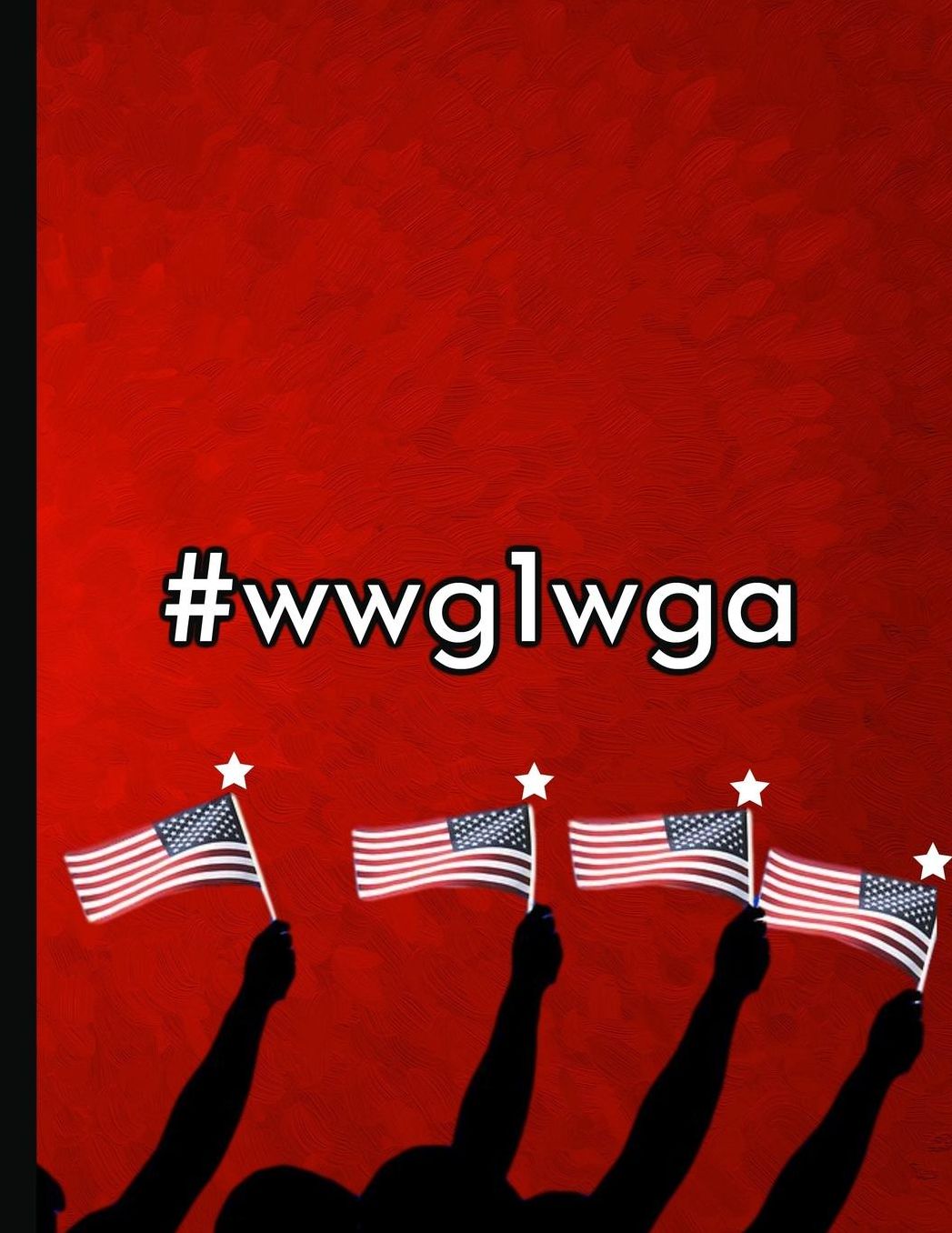 #wwg1wga: KAG MAGA 8.5 x 11 Make America Great Again Notebook Q anon Journal Planner Doodling Scrapbook Trumpster POTUS patriot paper pad support Red Republican - God Bless America