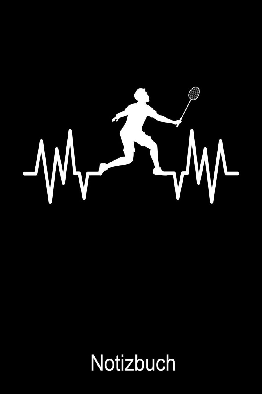 Badminton Notizbuch: Notizbuch A5 blanko 120 Seiten, Notizheft / Tagebuch / Reise Journal, perfektes Geschenk fï¿½r Badminton Spieler