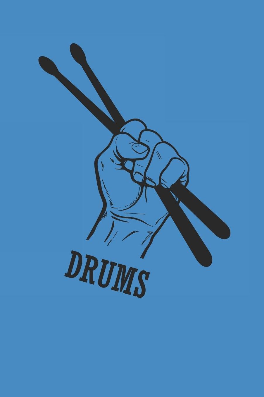 Drums: SCHLAGZEUG NOTIZBUCH Drummer Notebook Drums Journal 6x9 kariert